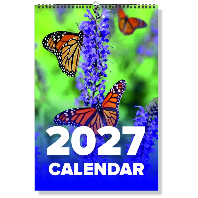 2027 ButterFly Wall Calendar