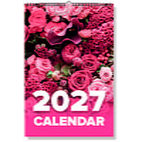 2027 Flowers Wall Calendar