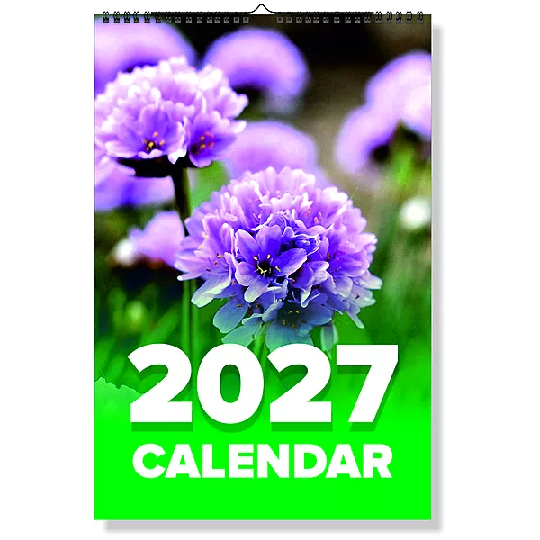 2027 Garden Flowers Wall Calendar