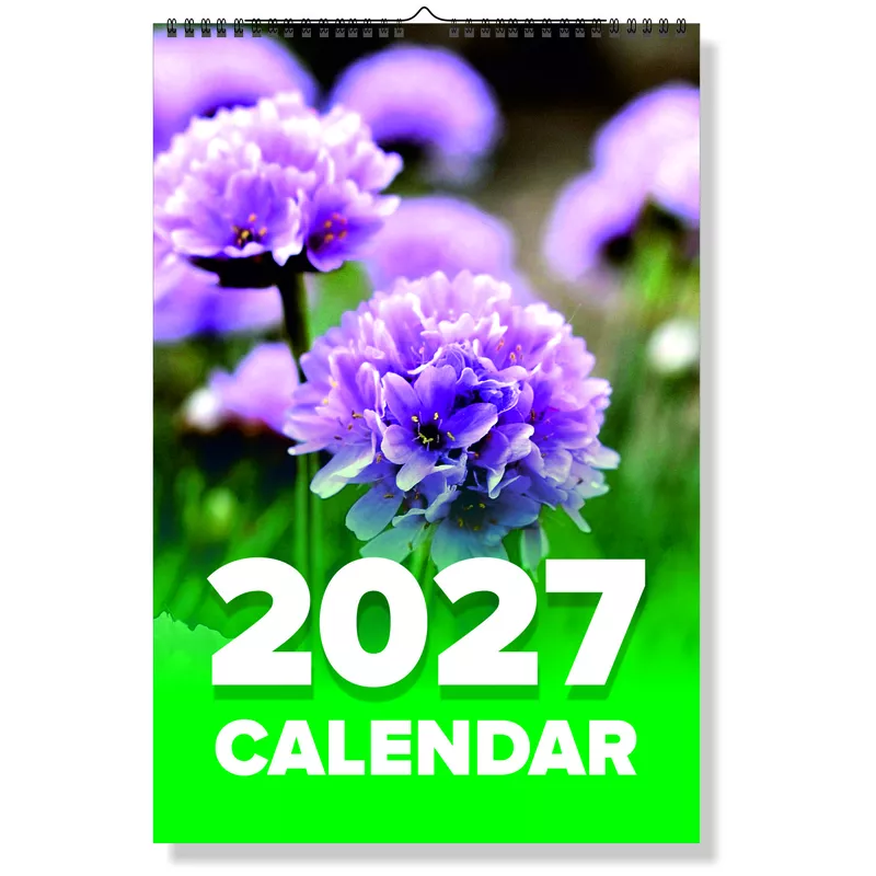 2027 Garden Flowers Wall Calendar