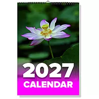 2027 Lotus Flowers Wall Calendar