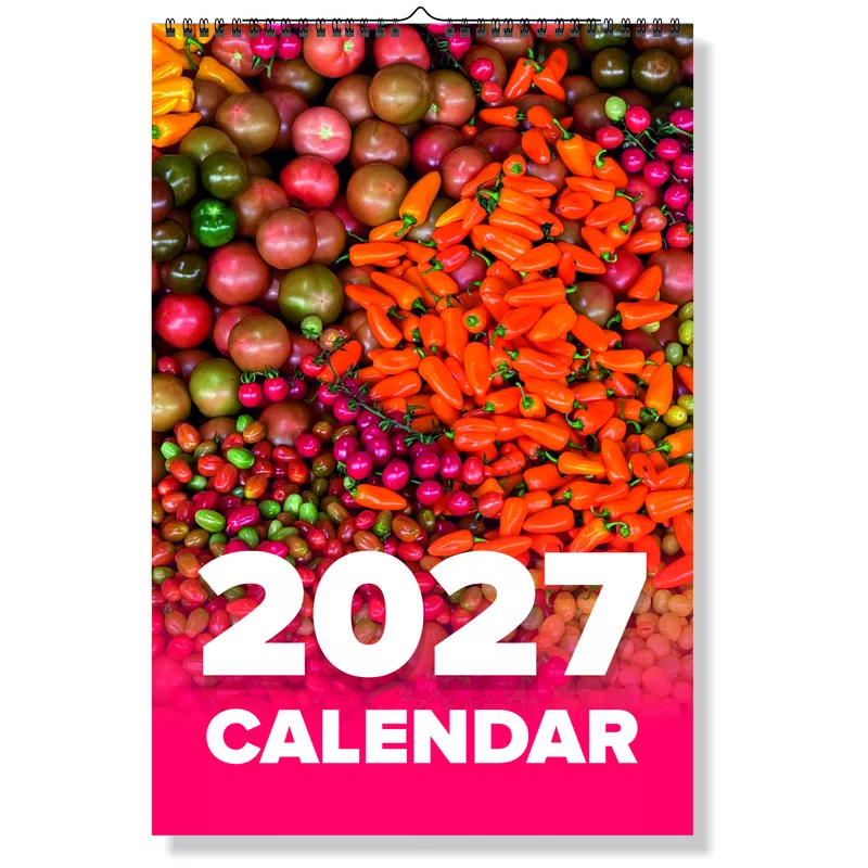 2027 Veggies Wall Calendar