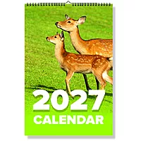2027 Deer Wall Calendar
