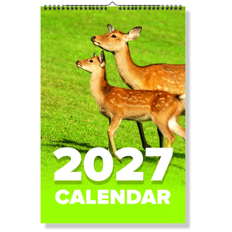 2027 Deer Wall Calendar