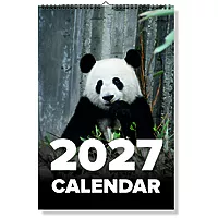 2027 Panda Wall Calendar
