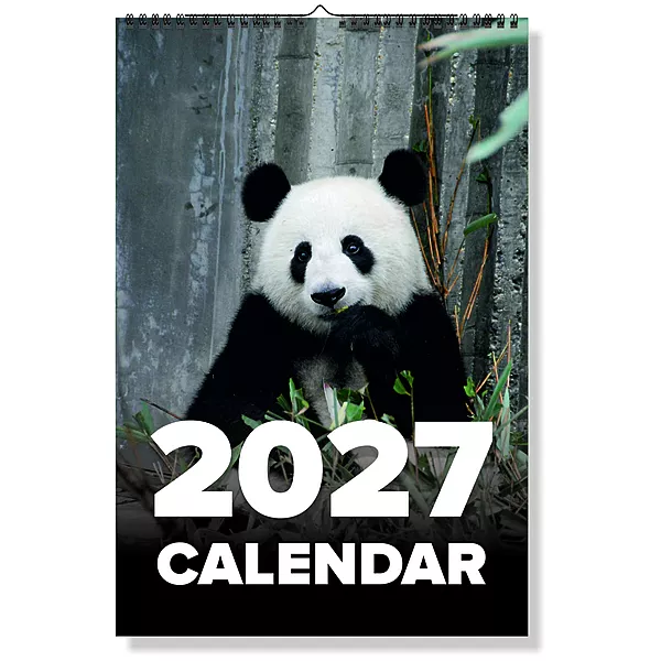 2027 Panda Wall Calendar