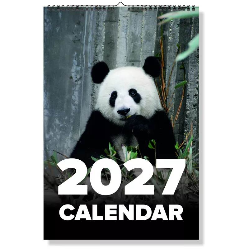 2027 Panda Wall Calendar