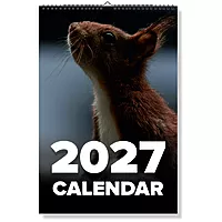 2027 Squirrel Wall Calendar