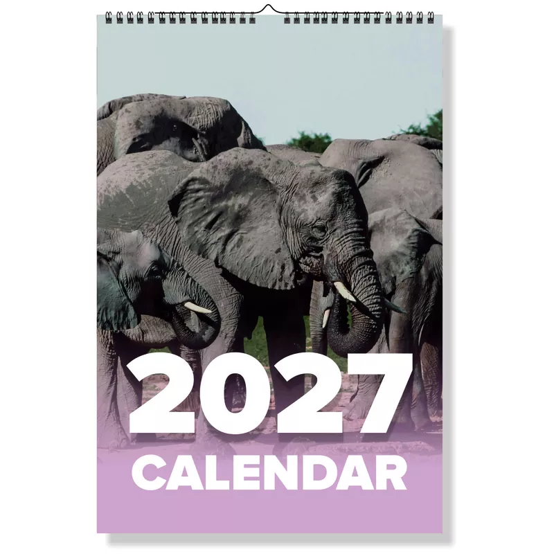 2027 Elephant Wall Calendar