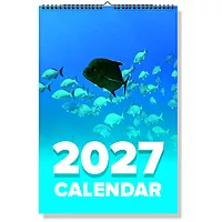2027 Fish Wall Calendar