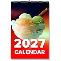 2027 Ice Cream Wall Calendar