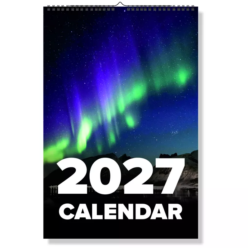 2027 Aurora Borealis Wall Calendar
