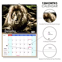 2026 Wildlife Animals Wall Calendar