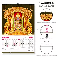 2026 Tirupati Balaji Wall Calendar