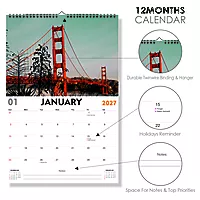 2027 Bridges Wall Calendar