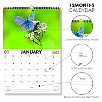 2027 ButterFly Wall Calendar