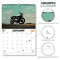 2027 Bikes Wall Calendar