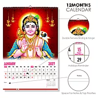 2026 Lord Murugan Wall Calendar