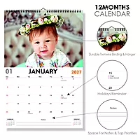 2026 Serene Moments Wall Calendar