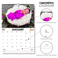 2026 Grace in Bloom Wall Calendar