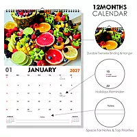 2027 Fruits Wall Calendar