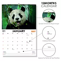 2027 Panda Wall Calendar