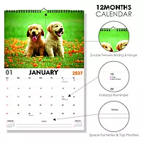2027 Dog Wall Calendar