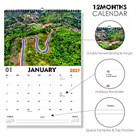 2027 HighWays Wall Calendar
