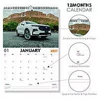 2027 Car Wall Calendar