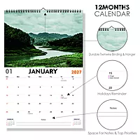 2027 Pure Nature Wall Calendar