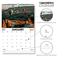 2027 Baloon Wall Calendar
