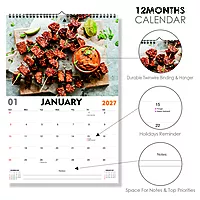 2027 Foods Wall Calendar