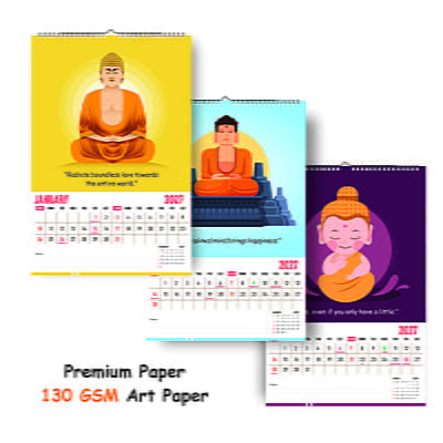 2026 Buddha Inspirational Wall Calendar