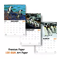 2027 Penguins Wall Calendar