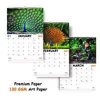 2027 Peacock Wall Calendar