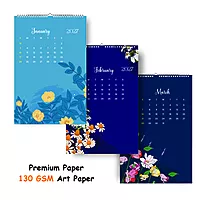 2027 Flower Pattern Table Calendar
