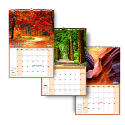 2026 Scenic Lake Wall Calendar