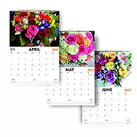 2027 Flowers Wall Calendar