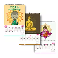 2027 Buddha Inspirational Wall Calendar