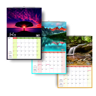 2026 Scenic Lake Wall Calendar
