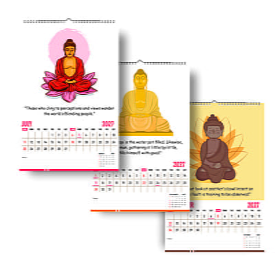 2026 Buddha Inspirational Wall Calendar