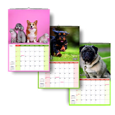 2027 Cute Dogs Wall Calendar