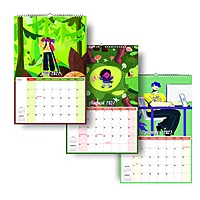 2027 Cartoon Patterns Calendar