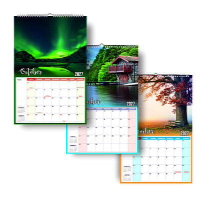 2026 Scenic Lake Wall Calendar