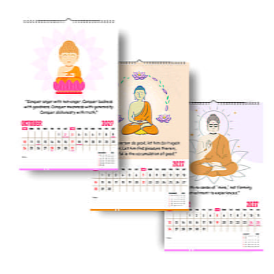 2026 Buddha Inspirational Wall Calendar