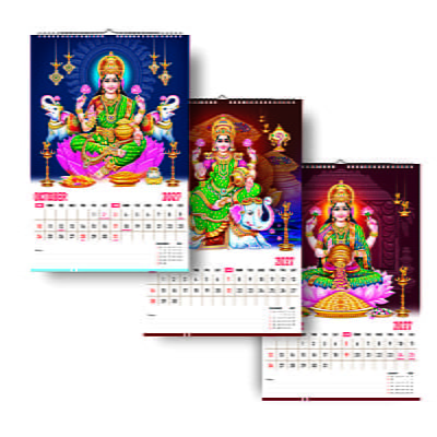 2026 Goddess Lakshmi Wall Calendar