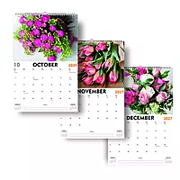 2027 Flowers Wall Calendar