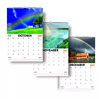 2027 Rainbow Wall Calendar
