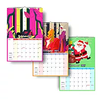 2027 Cartoon Patterns Calendar