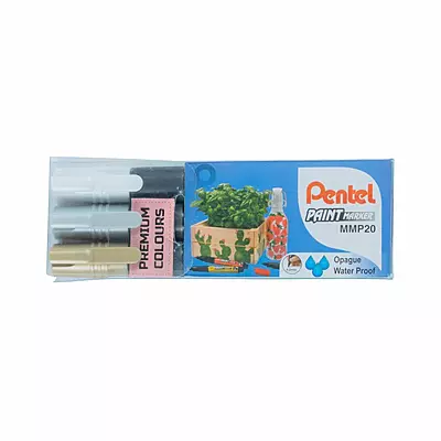 PENTEL PAINT MARKER MMP20 3PC SET